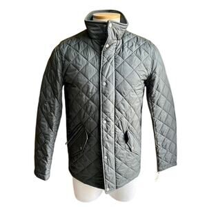 NWT Cole Haan diamond-quilted olive jacket size S